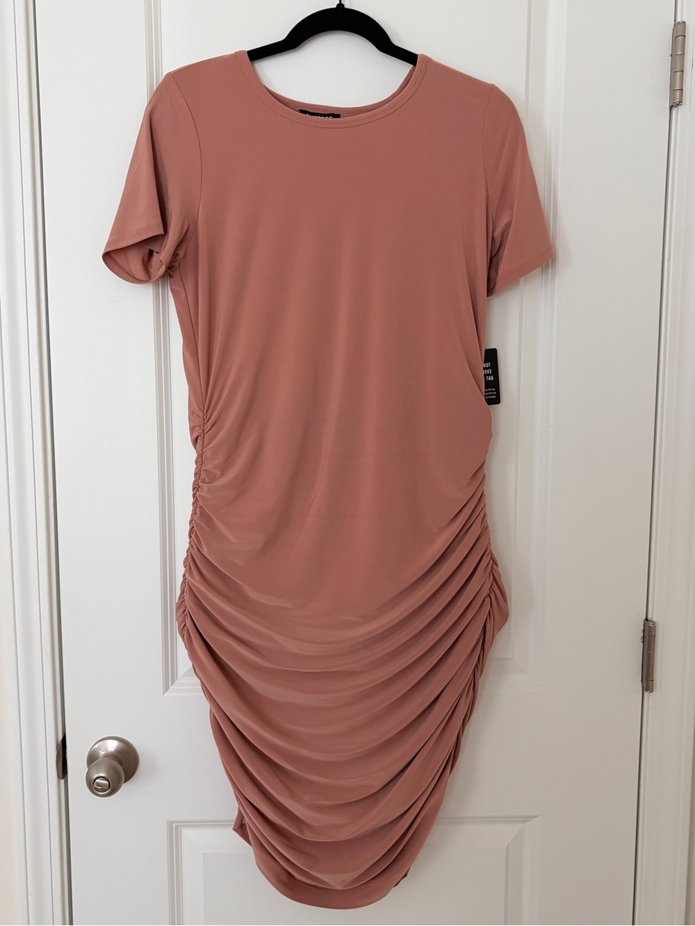 NWT! Express Ruched Blush Dress